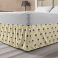 thumbnail image 1 of Doodle Bed Skirt, Colorful Raindrops with Abstract Clouds Pattern on a Beige Background Weather Theme, Elastic Bedskirt Dust Ruffle Wrap Around for Bedding Decor, 4 Sizes, Multicolor, by Ambesonne, 1 of 2