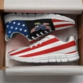 thumbnail image 3 of American Flag Shoes for Men Women Running Sneakers Breathable Casual Sport Tennis Shoes White Size 10, 3 of 5