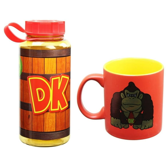 Donkey Kong Drinkware Bundle: Bouteille d'Eau & 20oz Tasse