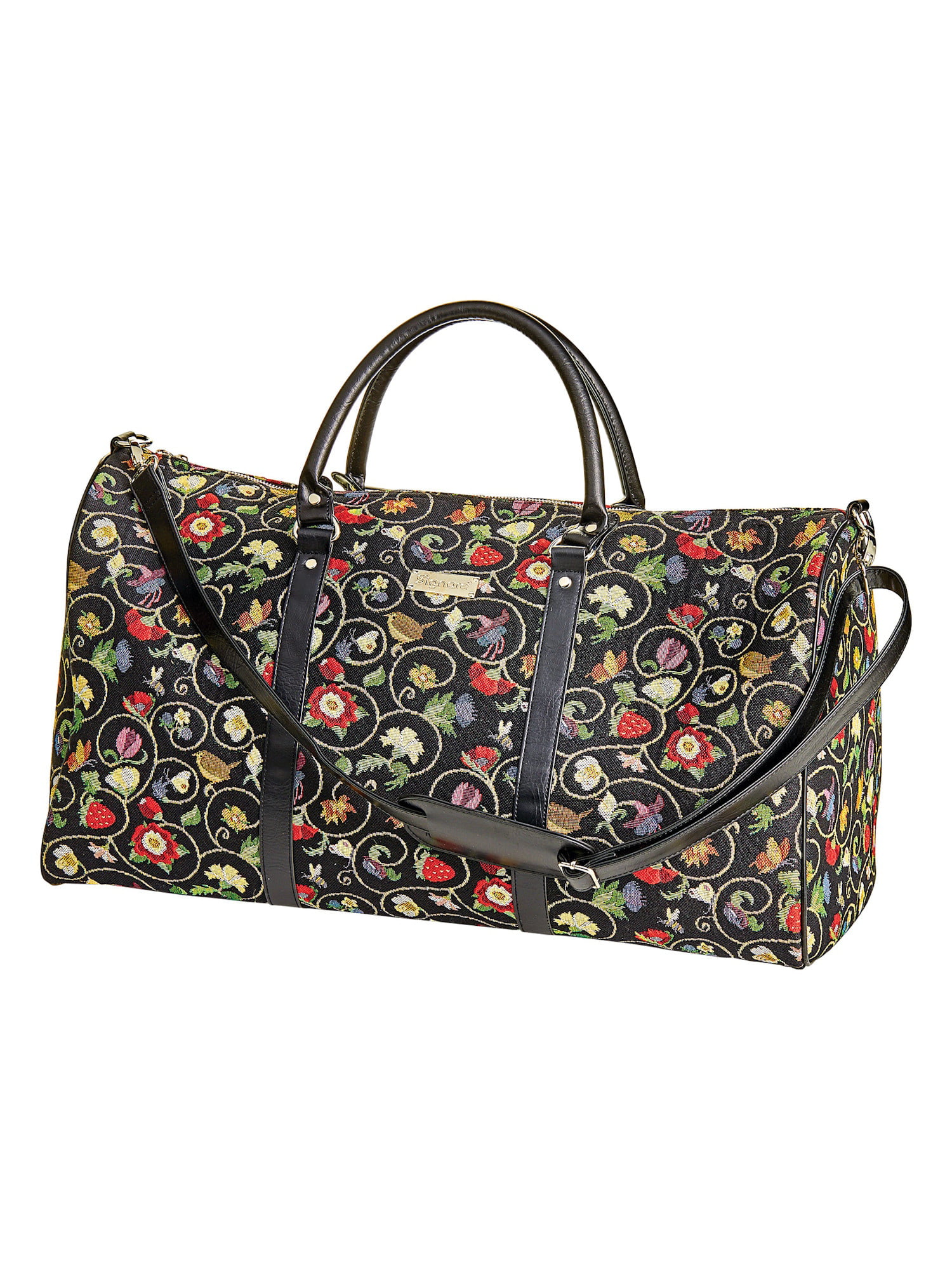 Signare Floral Tapestry Weekender Tote - Jacobean Dream Embroidered D ...