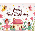 thumbnail image 4 of Cute Fairy Themed Birthday Backdrop Banner with Mushrooms Butterflies and Flowers Party Supplies Photography Props for Birthday Party Decorations Kids Celebrations, 4 of 8