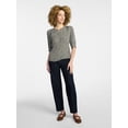 thumbnail image 2 of Time and Tru Women’s Empire Waist Top with Puff Sleeves, Sizes XS-XXXL, 2 of 5