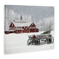 thumbnail image 4 of Stupell Industries Winter Wagon Scene Holiday Painting Gallery Wrapped Canvas Art Print Wall Art, 30 x 24, 4 of 8
