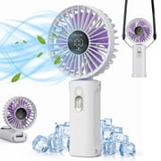 Portable Fan, ATUPEN 3 in 1 Handheld Fan 100 Speeds LED Display for Travel Office Outdoors & Gifts