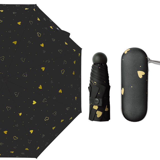 50% Fold Mini Portable Capsule Umbrella Pocket Folding Umbrella Dual-use Sunshade Advertising Gift Custom Umbrella