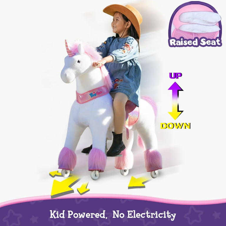 PonyCycle Ride on Unicorn Toy Mechanical Ride on Toys for