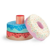 Battat Squishy Stack Donuts Stacking Foam Indoor Toy Donut 4 Piece Set for Ages 12 Months