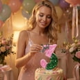 thumbnail image 5 of Birthday Number Candle, Glitter Mermaid Themed, 1 Piece,Suitable for Kids Birthday Party Cake Decoration, 5 of 5