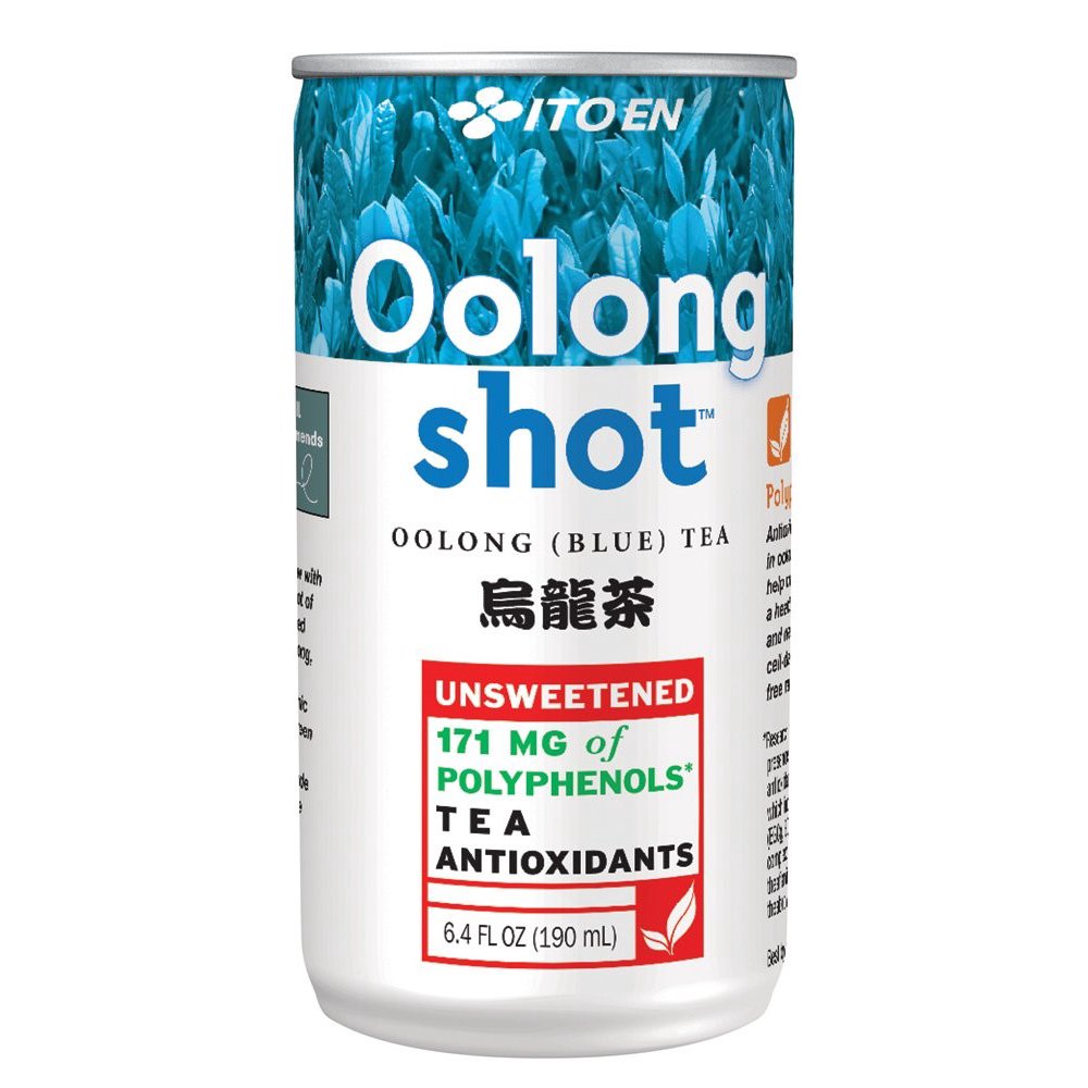 ITO EN Oolong Shot, Unsweetened Blue Tea, 6.4 Fl Oz