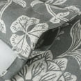 thumbnail image 4 of DriftAway Twyla Linen Blend Blackout Valance for Kitchen 18 Inch Length Boho Floral Printed Lined Rod Pocket Room Darkening Window Curtain Valance for Living Room Bedroom 52x18 Inch Gray Beige, 4 of 8