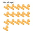 thumbnail image 4 of Matsuzay 16 piezas de clips para bolsas de chips, carpeta de alimentos de alta resistencia, abrazadera de plástico para fotos, plegado de cartulina Amarillo L, 4 of 6