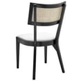 thumbnail image 5 of Side Dining Chair, White Black, Wood, Modern Contemporary Farmhouse Coastal, Kitchen Room Cafe Bistro Restaurant Hospitality, 5 of 8