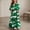 Green F, variant on Little Girls Maxi Dress 4-14 Years Ruffle Half Sleeve Round Neck Floral Print Tiered Long Dress with Side Pockets Brown F 5-6 Years