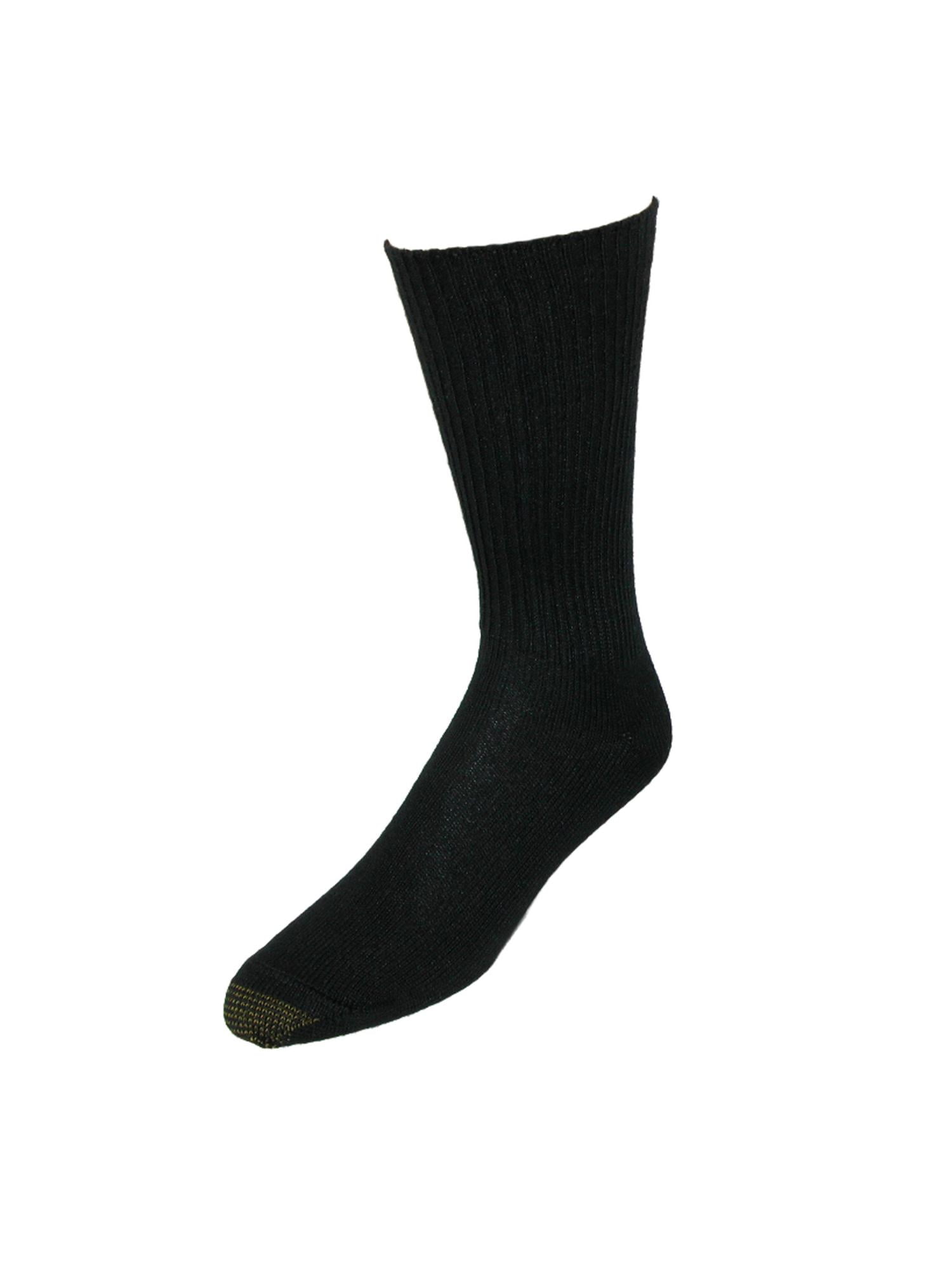 3-Pack Gold Toe Mens Cotton Fluffies Casual Sock 