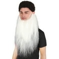 thumbnail image 5 of HPO Adult Men's Southern Long Beard Set | Synthetic Fiber Facial Hair Cosplay Costume, 5 of 5