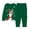 Green, variant on Themed Kids Pajama Cozy Holiday Print Loungewear For Girls Festive Family Sleepwear Soft Two Piece Outfit