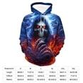 thumbnail image 7 of LAOLIUSN Hoodies Men Skull 3D Graphic Print Sweatshirts Pullover Tops with Pocket, S-4XL, 7 of 7