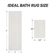 thumbnail image 5 of SIXHOME Waffle Bath Mat for Bathroom Runner Rugs, Soft Plush Absorbent Non Slip Long Bathroom Rug, Quick Dry Machine Washable Bath Mat with Rubber Backing, Boho Tassel Floor Rug, 2'x6' Bleach, 5 of 7