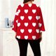 thumbnail image 5 of TaTaai Gradient Plus Size Long Sleeved T-shirt, Women's Round Neck Lightweight Top, All Seasons Garment, Casual Daily Party Dating Work Home Vacation Birthday Outfit, Hand Wash Gift, 5 of 6