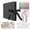 Black, variant on DIY Scrapbook Album Set with Ribbon Closure Spiral Binding Black Cardstock Pages Gel Pens Stickers and Stencils for Crafting Gift Memory Book