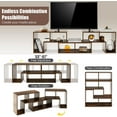 thumbnail image 4 of Modern TV Console Stand, Adjustable Entertainment Center with Storage for Flat Screen TVs, 4 of 18