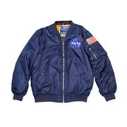 Up and Away NASA Flight Jacket Blue Size XXXL