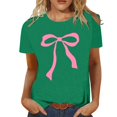thumbnail image 1 of YDLCAFD Custom T Shirts Front and Back Women's Stylish Printed Crew Neck T Shirt, 1 of 4
