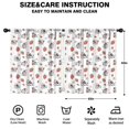 thumbnail image 2 of Blackout Kids Curtains,Red Strawberry Cow Pattern Childrens Insulated Curtains Set Of 2,Bedroom Essentials,Toddler Room Decor 52x63in(132x160cm), 2 of 5
