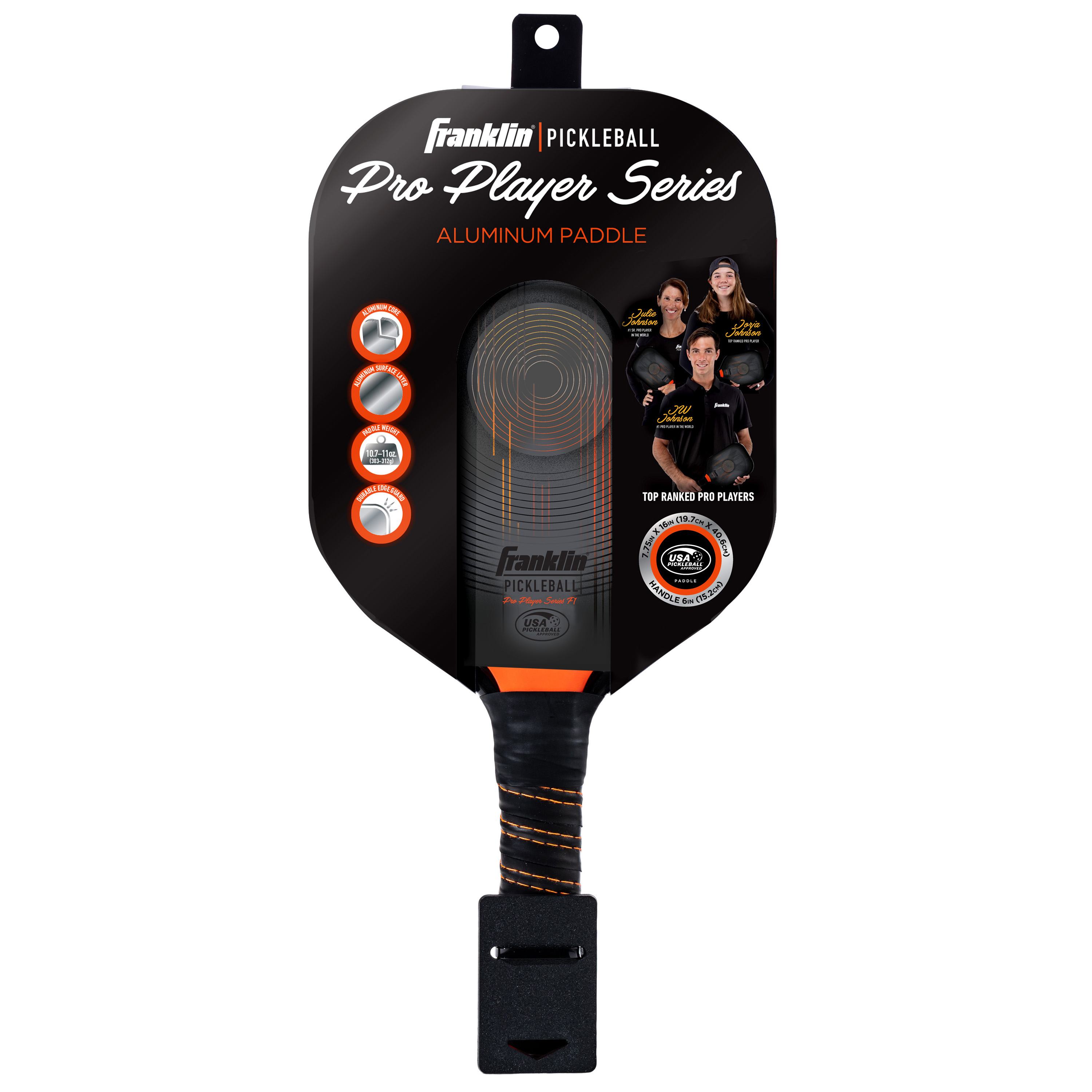 Franklin Sports Pickleball Paddle, Pro Player Aluminum photo 7