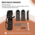 thumbnail image 6 of 1 PACK Swivel Bike Rack Garage Wall Mount Bike Hangers for Garage Bike Rack Bicycle Storage Vertical Bike Rack, 6 of 8