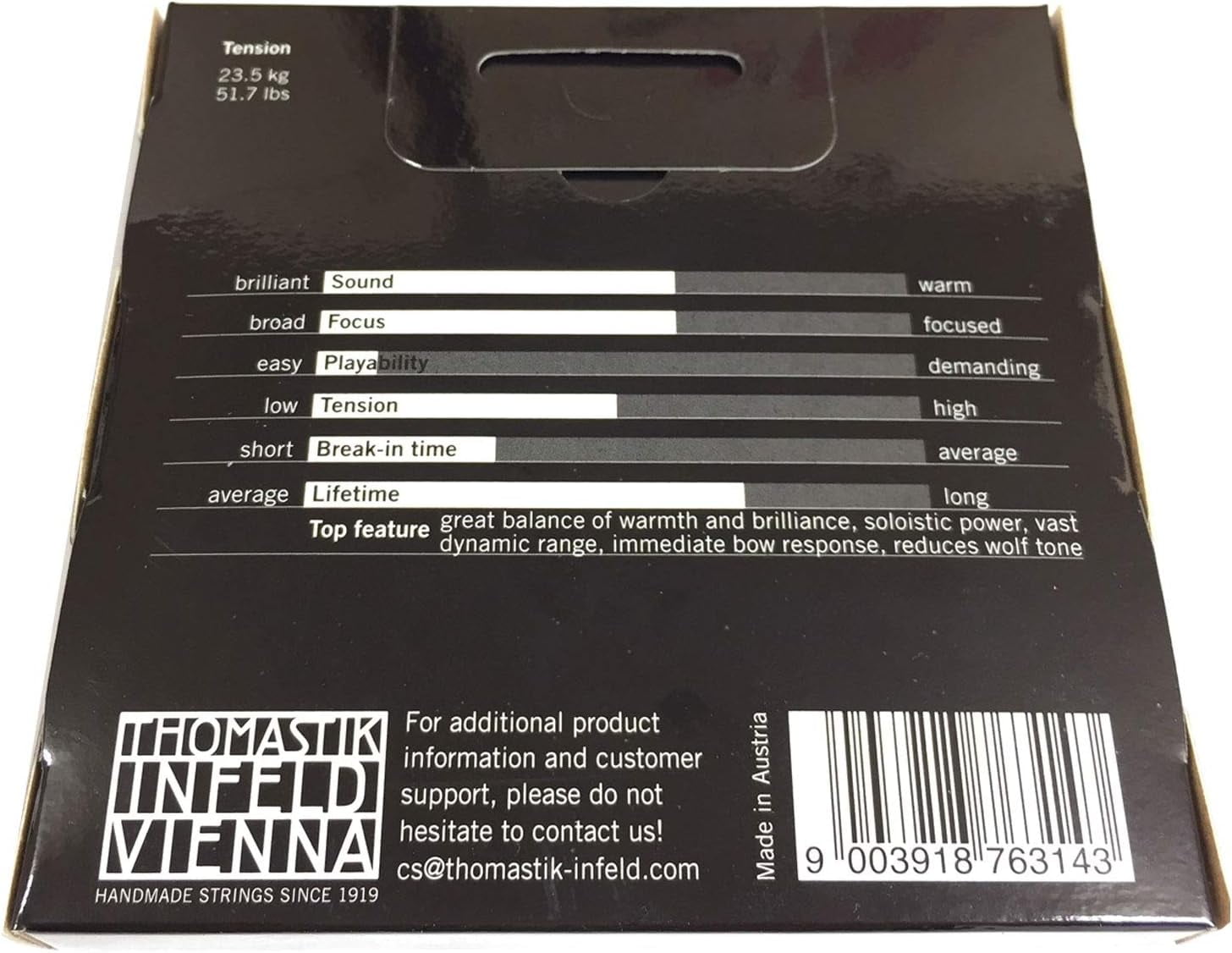Thomastik Rondo Violin String Set 4/4 Size, Medium