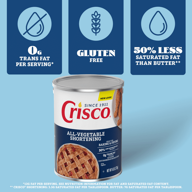 Crisco All-Vegetable Shortening for Baking and Cooking