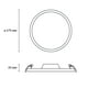 thumbnail image 4 of Estevez luminario LED empotrable FLAT DECO CCT, 18 Watts, 3 temperaturas, regulable, blanco, 4 of 6