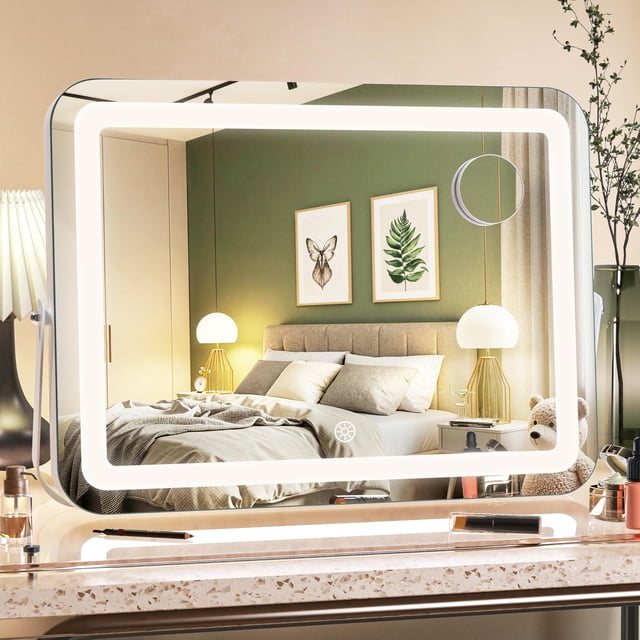 Vanity Mirror MINISO, 41 x 30 cm, luces LED con aumento de 5 aumentos