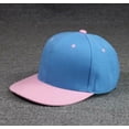 thumbnail image 3 of Gorra de béisbol plana con cierre a presión de dos tonos, camionero, liso, liso, Blan, 3 of 4