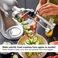 thumbnail image 2 of KitchenAid Spiralizer Plus Attachment with Peel, Core and Slice, Silver, 2 of 6