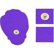 HealthmateForever Large Snap-on Hand-Shaped Purple Conductive Pads