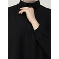 thumbnail image 6 of Slit Detailed Poplin Tunic - Black - Refka Casual, 6 of 6