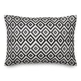 thumbnail image 2 of Creative Products Welcome Black and White Tile Diamonds 14x20 Indoor / Outdoor Pillow, 2 of 3
