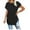 Black-02, variant on Mittory Womens Summer Oversized T Shirts Casual Short Sleeve Loose Side Split Tops Gym Workout Top