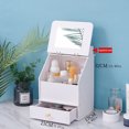 thumbnail image 2 of 2/3 Layer Makeup Organizer Cosmetic Storage Holder Desktop Dressing Box W/ Drawer & Mirror, 2 of 2