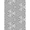 thumbnail image 1 of Ahgly Company Indoor Rectangle Patterned Off-White Novelty Area Rugs, 4' x 6', 1 of 6
