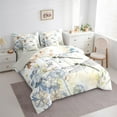 thumbnail image 4 of Manfei Cute Dragon 7-Piece Twin Bedding Sets,Rustic Flower Dandelion Bedding Comforter Set,Yellow White Sheet Sets For Girls Kids,Breathable Home Decor Reversible, 4 of 9