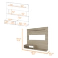 thumbnail image 2 of 55-inch Floating Entertainment Center with Shelves / Ideal for Primary Living Spaces, 2 of 4