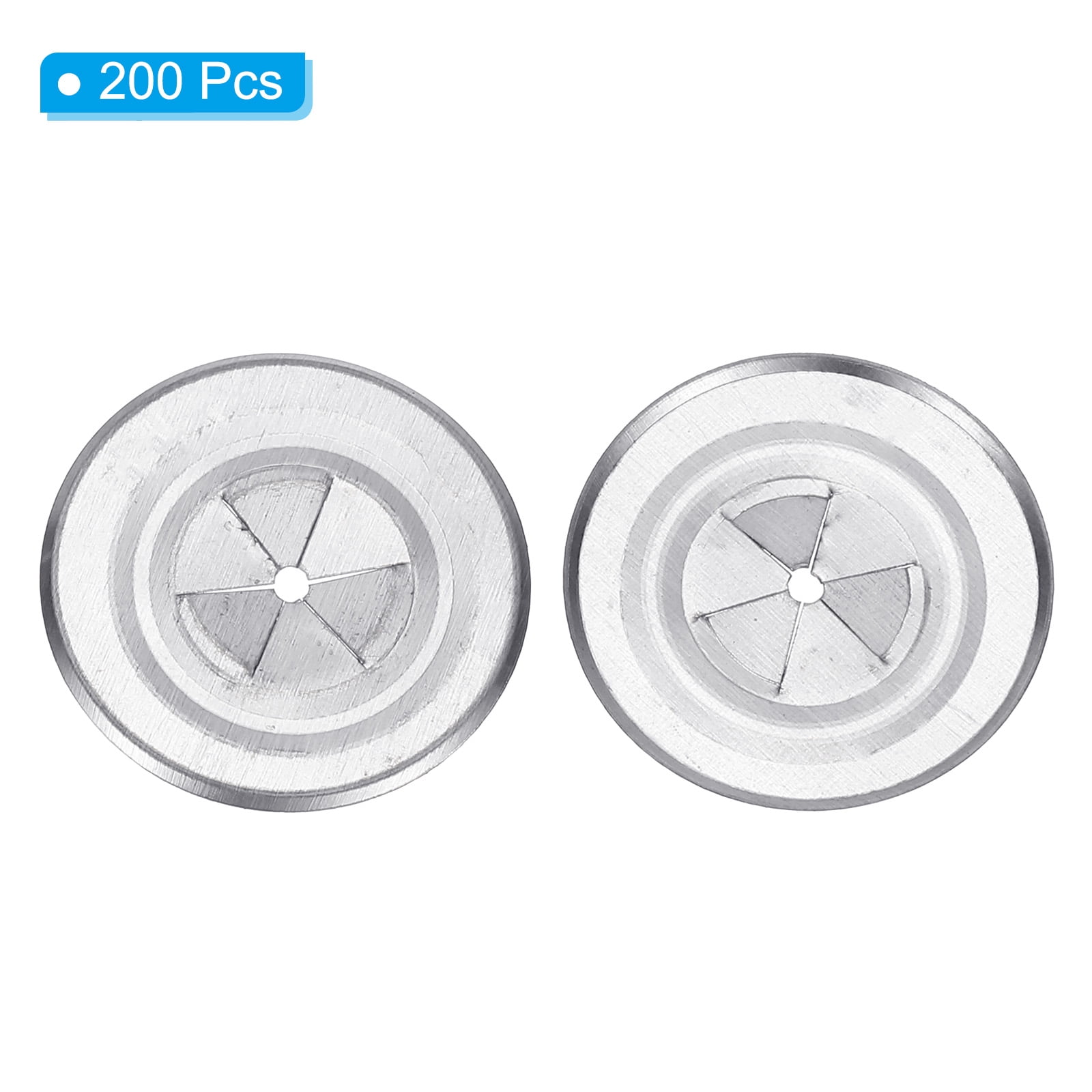 Uxcell 30mm Self Locking Washers, 200pcs Perforated Insulation Pins Washers Plaster Flat Washer
