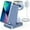 Blue, variant on 3 in 1 Magnetic Charging Station - ETEPEHI 2025 Wireless Charger Compatible for iPhone 17/16/15/14/13/12 Plus Pro Max, Foldable Portable Charger Dock for iWatch & AirPods