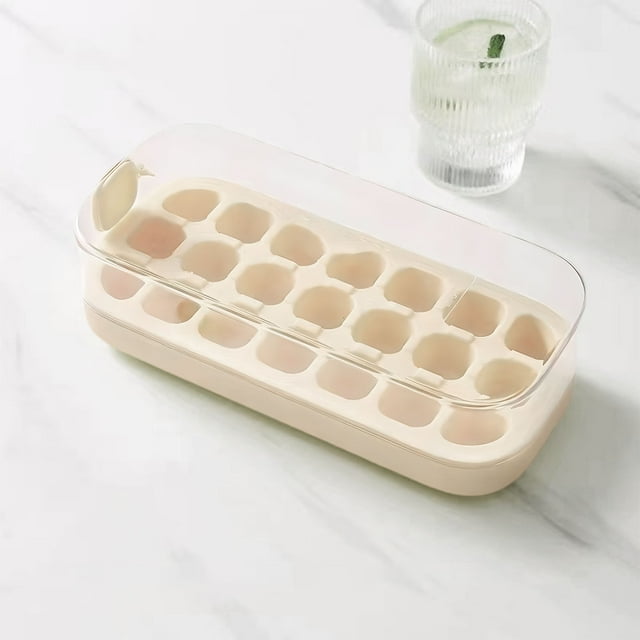 Binmer Press Type New Ice Maker Ice Making Household Ice Box Ice Storage Box Refrigerator Freezer