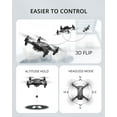thumbnail image 5 of DEERC D20 Mini Remote Control Drone with 720P HD FPV Camera and Altitude Hold for Beginners, Black, 5 of 8
