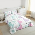 thumbnail image 3 of Manfei Colorful Dinosaur Bedding Comforter Set,Cartoon Animal Twin Comforter Sets,Princess Dino Bedding Set For Girl Boys,Ultra Soft Home Decor Reversible,2-Piece, 3 of 8