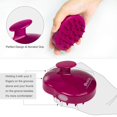 thumbnail image 2 of Paquete de 2 cepillos de champú para masaje del cuero cabelludo – Cepillo mejorado para el cuero cabelludo húmedo y seco con cerdas de silicona suave para eliminar la caspa, herramienta para el, 2 of 7